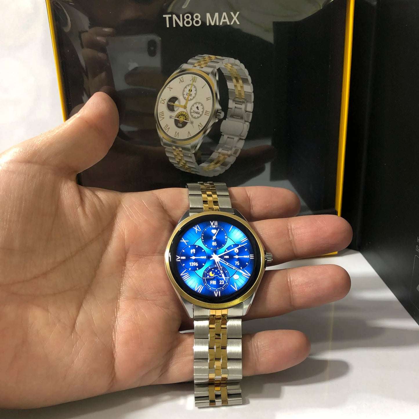 TN88 Ultra-Thin Luxury Smart Watch – AMOLED Display, Sapphire Glass & IP67 Waterproof