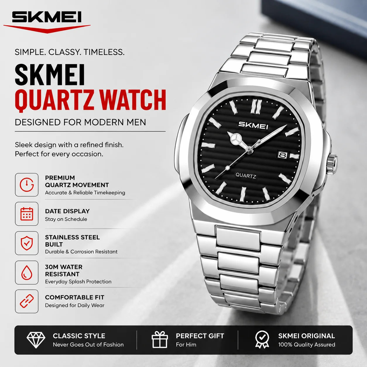 SKMEI 2660 Men's Watch | Waterproof | New Design