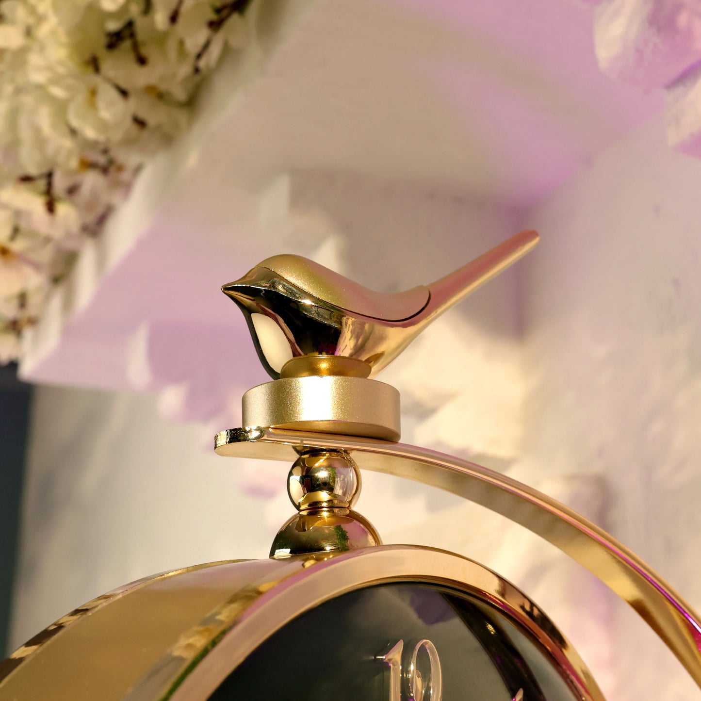 14-inch executive imported double side clock with metal ring