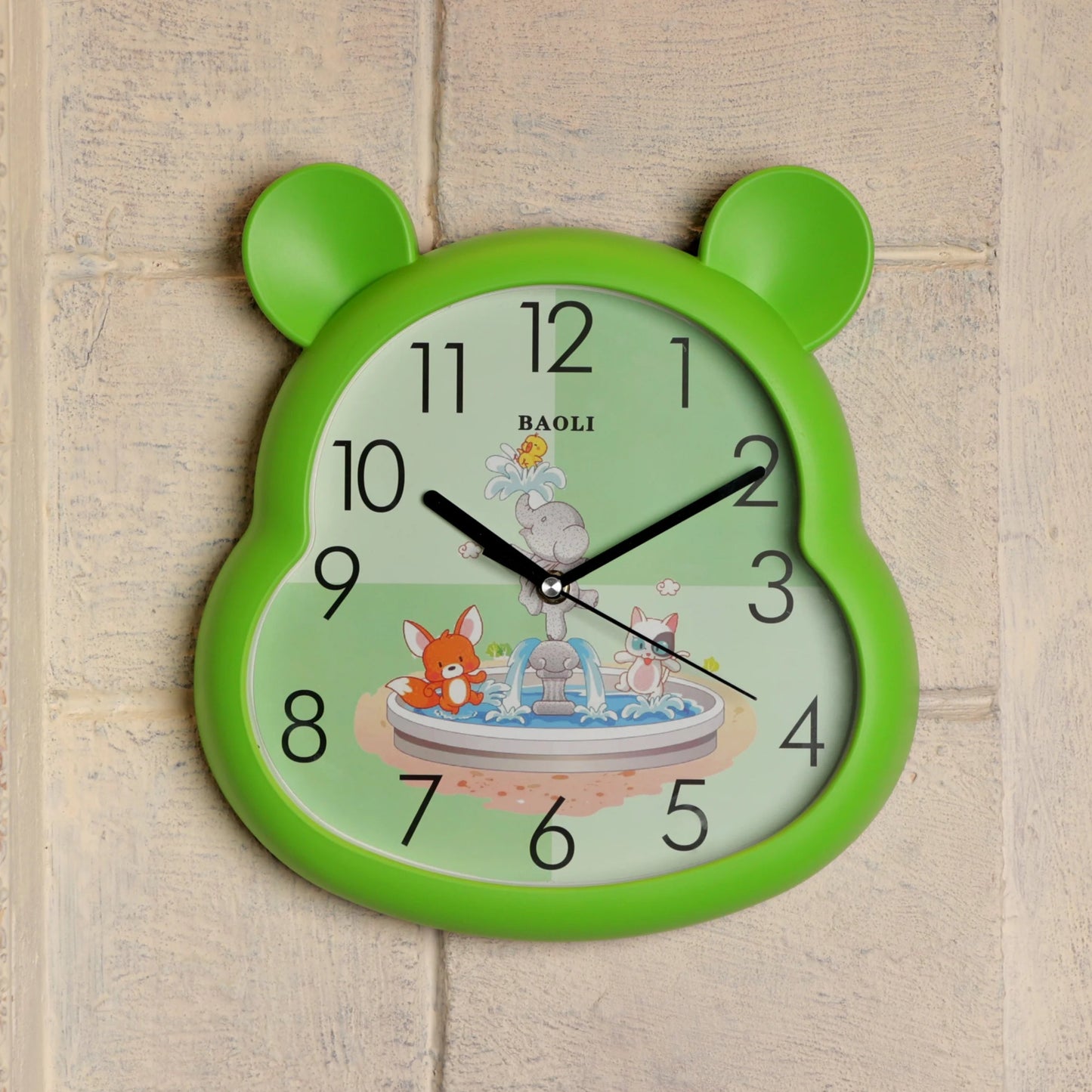 Cartoon Wall Clock for Kids – Colorful & Silent
