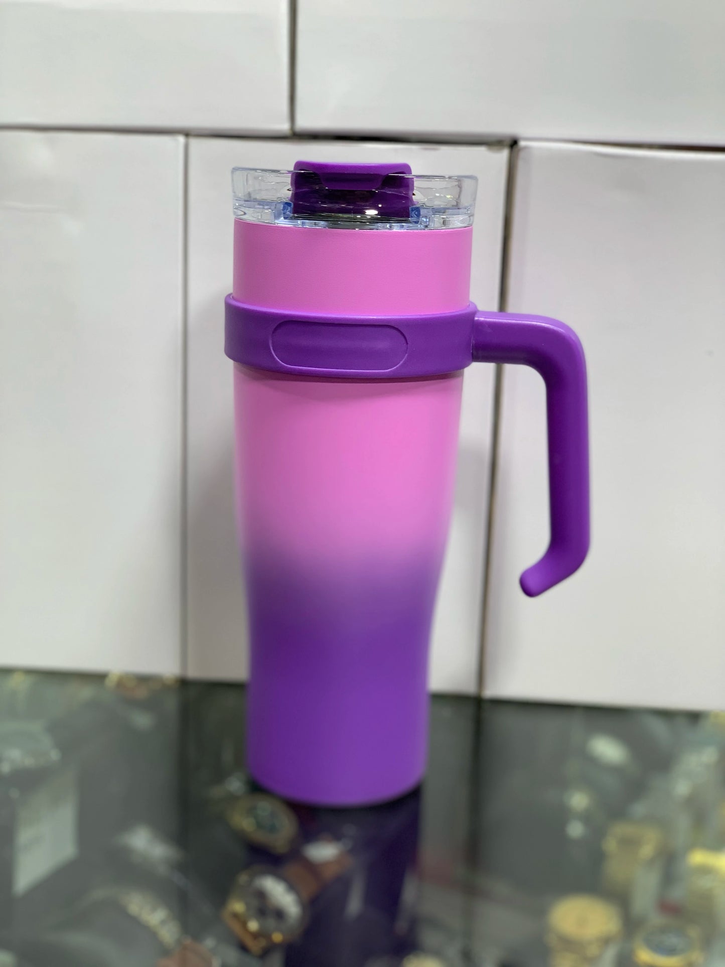 40oz/1200ML Tumbler Steel Insulated Tumbler With Handle and Straw