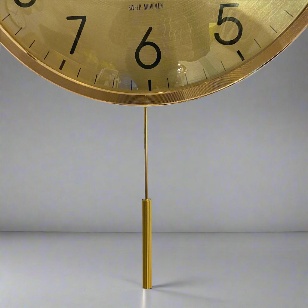 COMPAS MARKHOR|14 Inch| Silent Sweep| Pendulum Wall Clock