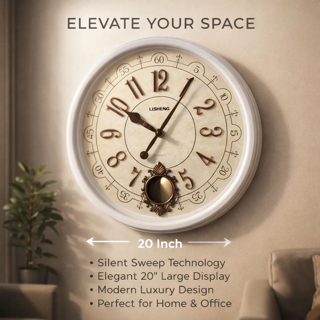Original LISHENG 20-inch imported pendulum clock – Decor And More