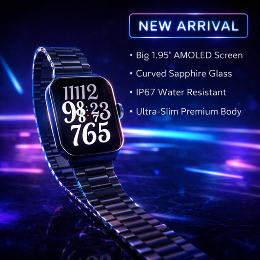 Original FUNOST Smart Watch – AMOLED Display, Sapphire Glass, IP67 Waterproof | Premium Edition