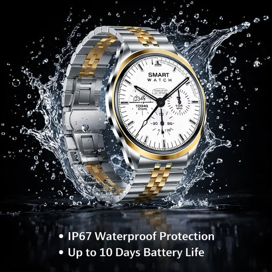 TN88 Ultra-Thin Luxury Smart Watch – AMOLED Display, Sapphire Glass & IP67 Waterproof