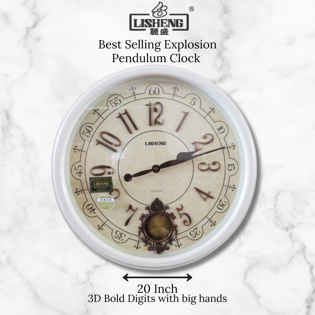 Original LISHENG 20-inch imported pendulum clock