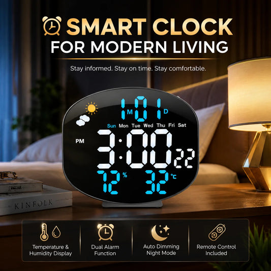 Digital Clock | Weather Station | with Humidity/Temp
